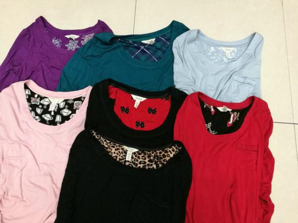 6 Colors Ladies Casual Loose Long Sleeve Sweatshirt 93% Rayon 7% Spandex