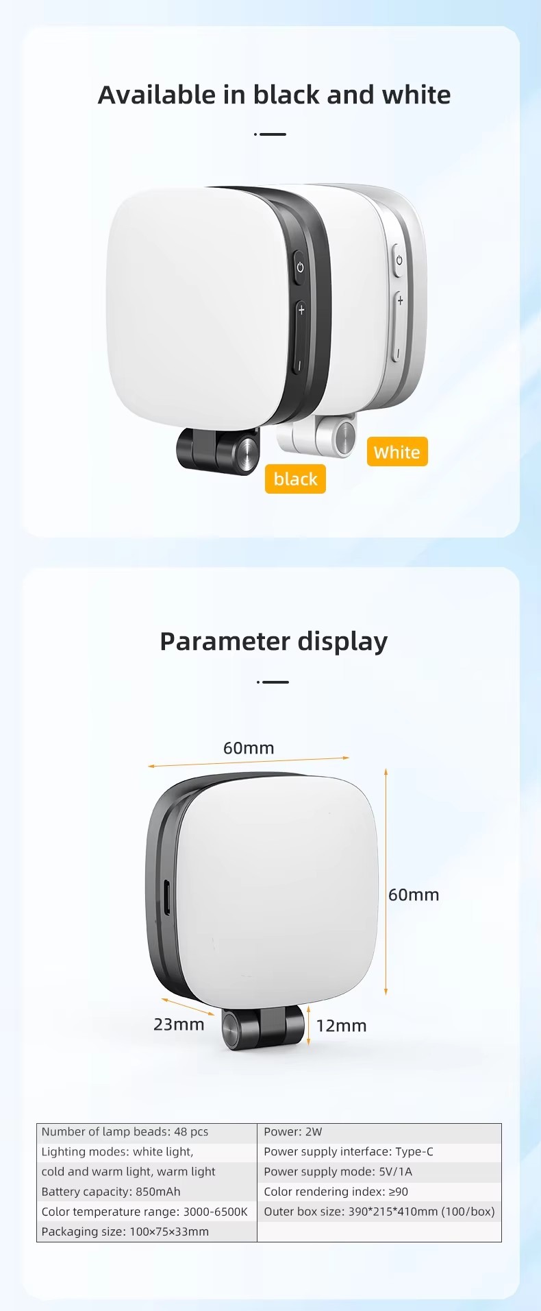 F662 Portable Mini LED Selfie Light Adjustable Outdoor Makeup Photography Studio Lighting Magnetic Pocket Fill Phone Fill Light