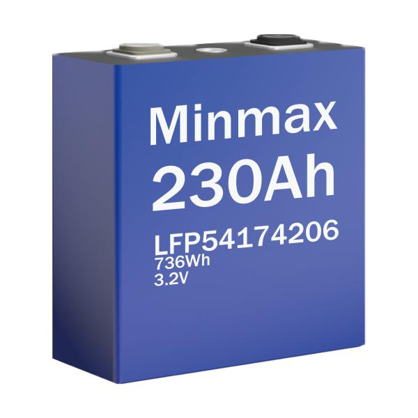 Prismatic Energy Storage LiFePO₄ Cell LFP54174206 3.2V 230000mAh Charge & Discharge Temperature -20℃~+60℃