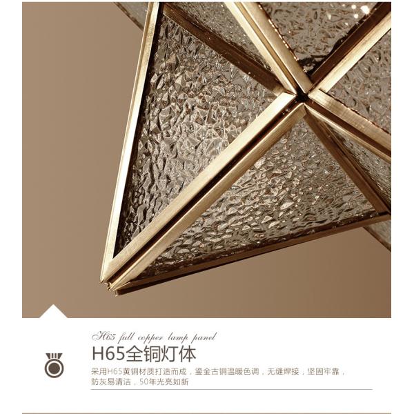 Nordic Led Pendant Lights Art Glass Start Geometric Pendant Lamp(WH-GP-170)