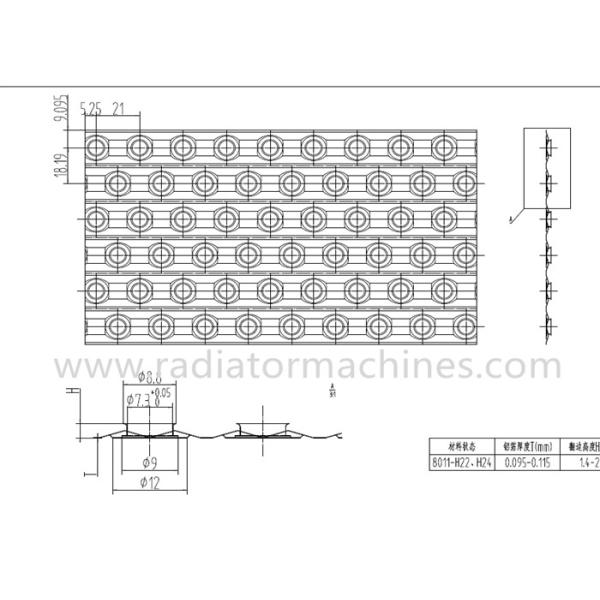 Прогрессивный пунш металла умирает алюминиевое штемпелюя ребро умирает для кондиционера