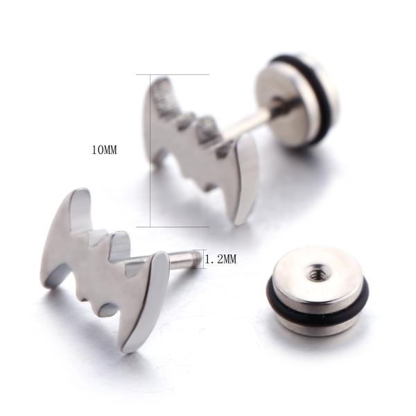 Cool Man Stainless Steel Body Piercing Jewelry  Fashion Ear Studs