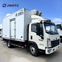 Novo HOWO Caminhão frigorífico 3t 4t 5t 4x2 Caminhão de alimentos leves Caminhões frigoríficos Fábrica Última