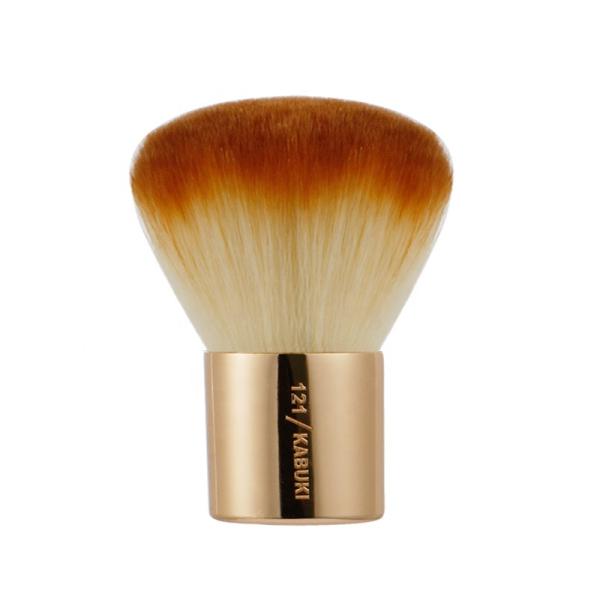 Single Kabuki Powder Makeup Brush Metal Soft Portable Blush Brush