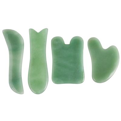 Placa de pedra verde de Jade Gua Sha da massagem do corpo de Aventurine Gua Sha