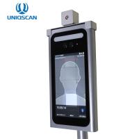 Nuevo sistema del control de acceso de la cerradura de puerta del escáner de la temperatura del cuerpo del termómetro del reconocimiento de cara del diseño de UNIQSCAN con el sensor del IR