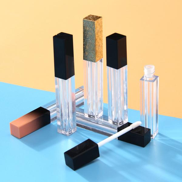 Private Square Lip Glaze Tube Makeup Package Customization 2.5ml