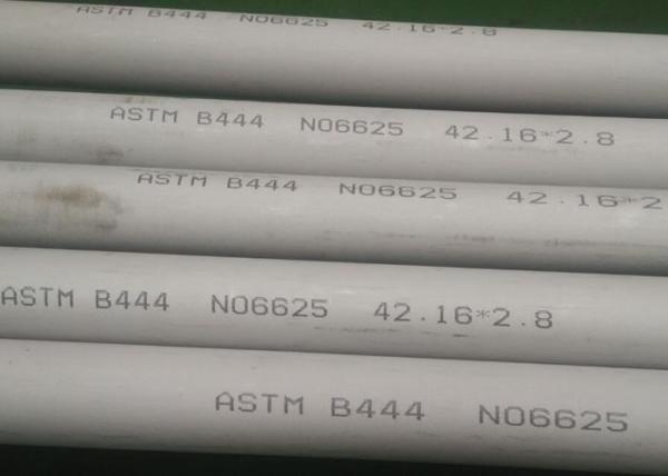 42.16 * 2.8mm Brushed Nickel Tubing , Anti Aqueous Corrosion Inconel 625 Seamless Tube