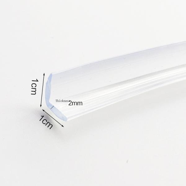 Настройка размера Желтая силиконовая резиновая уплотнительная лента для L-образных краев обернутые стеклянные двери