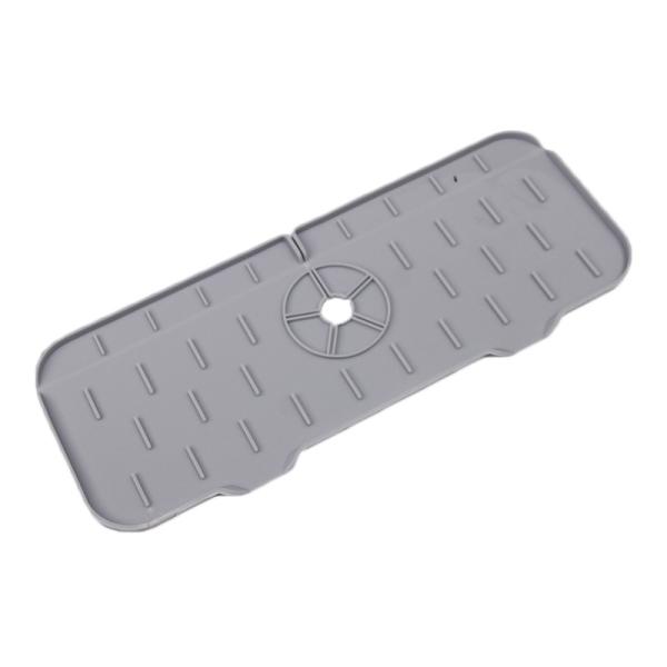 Home Kitchen Tableware Black Silicone Sink Splash Guard with Water Absorbent Design