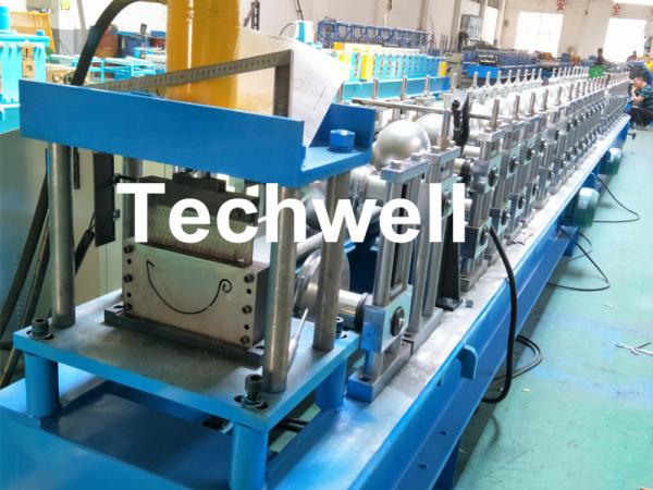 PLC Control Cold Roll Forming Machine Making Rainwater Gutter Roll Forming Machine