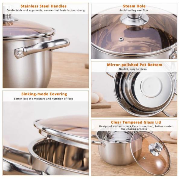 Зеркало ресторана сразу продажи отполировало варить бак запаса нержавеющей стали бака сервировки супа варя бак