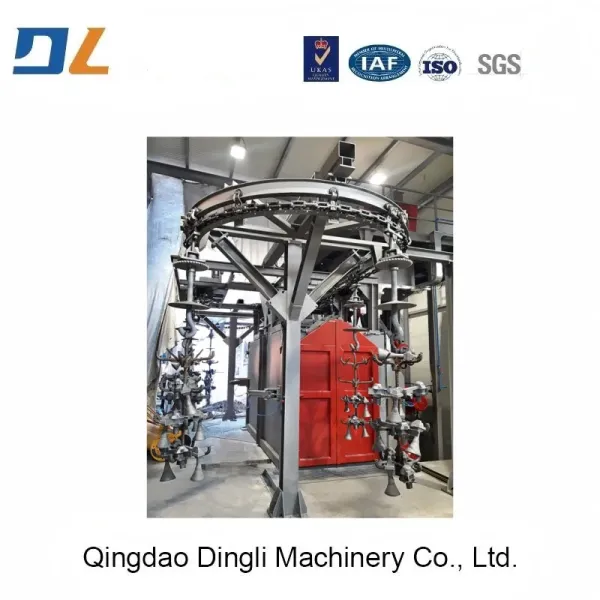 Overhead Conveyor Shot Blasting Machine Closed Loop Monorail Shot Blaster