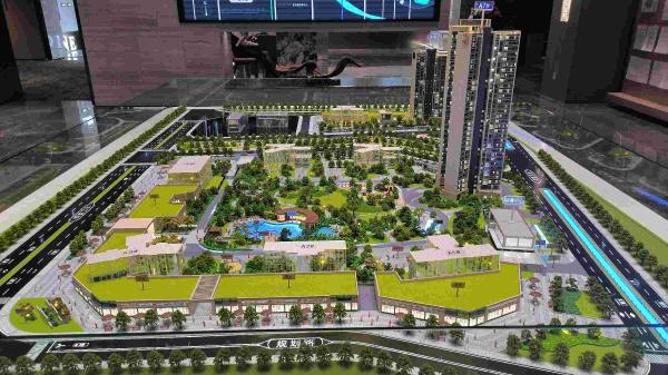 Residential Architectural Site Model Real Estate Scale Model 1:150