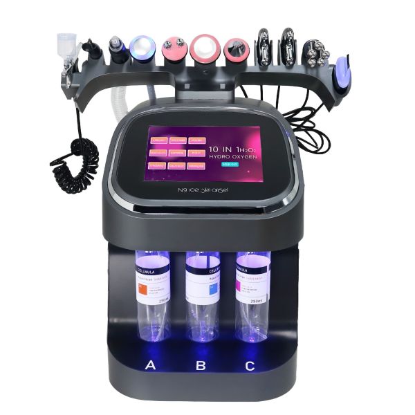 10 In 1 Hydrafacial Machine 350W Hydra Aqua Peel Machine 1 Year Warranty