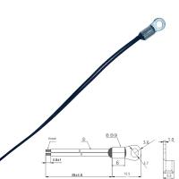NTCALUG01A103FLA NTC termistores Sensores de bagagem padrão equivalentes 10K 1 % 3435K PTFE AWG#24 38mm Para detecção de superfície