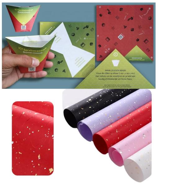 Disposable Stone Paper Waterproof 80gsm Grease Proofing Tear Resistant For Dinner Party