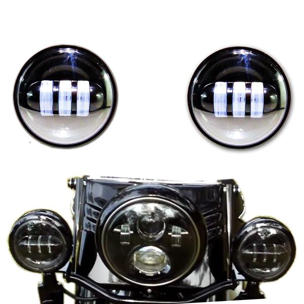 30W Harley LED Jeep Headlight IP67 Waterproof 2520lm Lumen 4.5 Inch