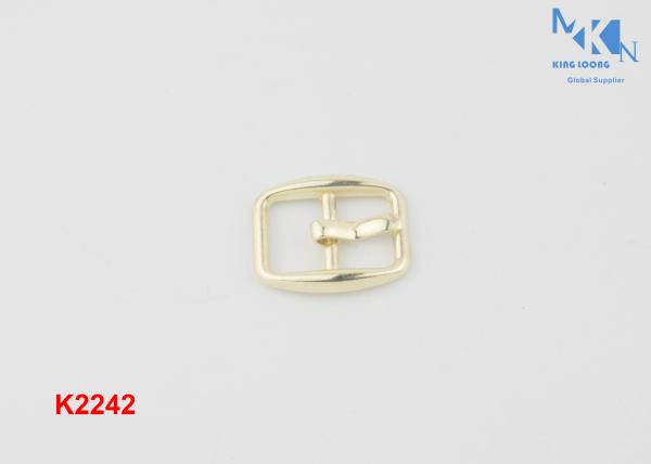 Fashion Design Shoe Strap Buckles Hardware 8mm Size Hand Polished With Plating K2242
