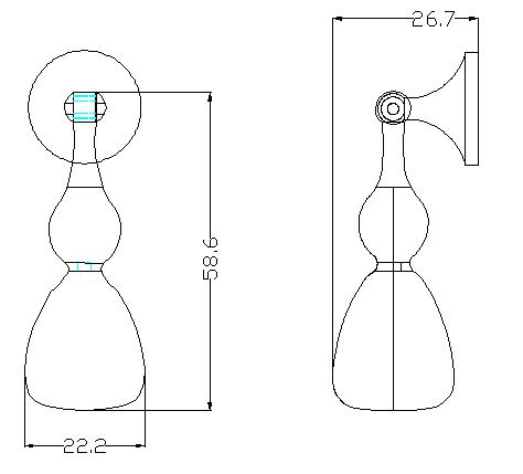 Акриловый цинковый сплав Хром Кухонные шкафные пуговицы / шкафные пуговицы и вытяжки