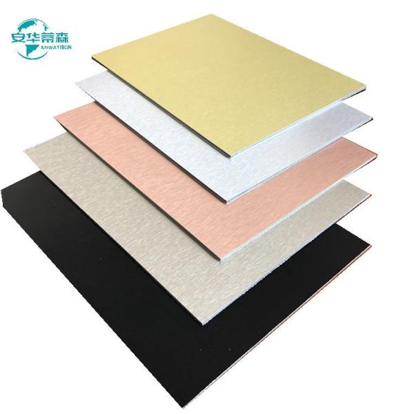 2mm/3mm/4mm/5mm/6mm Thickness Brushed Aluminium Composite Panel 1220mm Width 2440mm Length