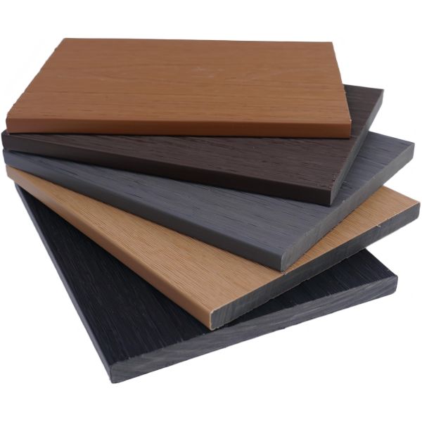 Co extruded wood plastic edge banding board , outdoor flooring accessories