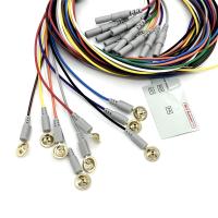 Flexible Medical Snap Button Cable, 3/5/7/10 Lead Snap 10 Lead Holter ECG EEG Cable