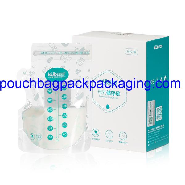 120 x 180 + 60 mm Breast Milk Storage Bag, 250 ml breast milk storage bag