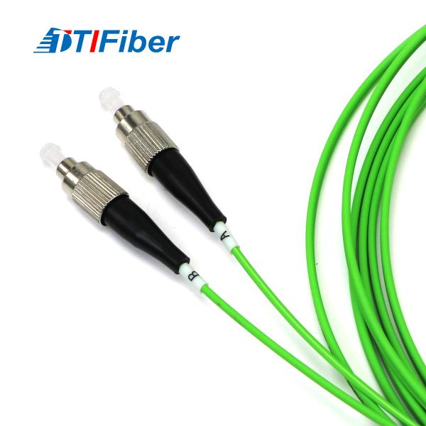 TTIFiber FC-FC Green Jacket OM5 Fiber Optic Patch Cord Multimode DX Duplex