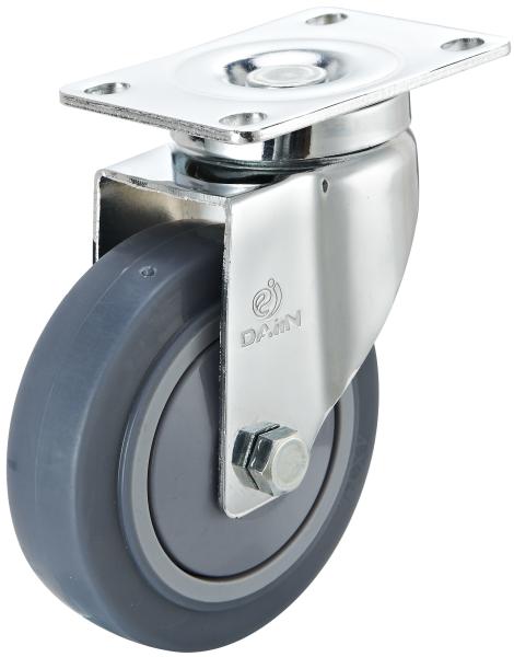 Thermoplastic Rubber Industrial Casters Wheel Medium Duty Castors