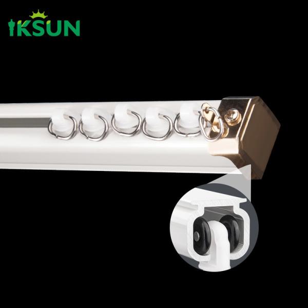Custom Aluminum Curtain Rail Manual Black Curtain Track