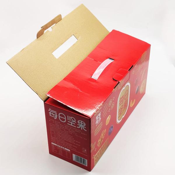 Водоустойчивая рифленая картонная коробка напечатала коробки Recyclable коробки грузя двигая