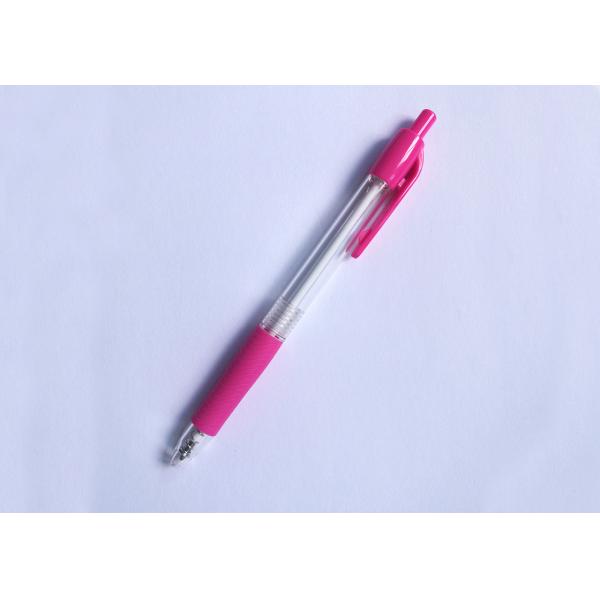 Plastic Tansparent click Ball Point Pen with logo for promotion