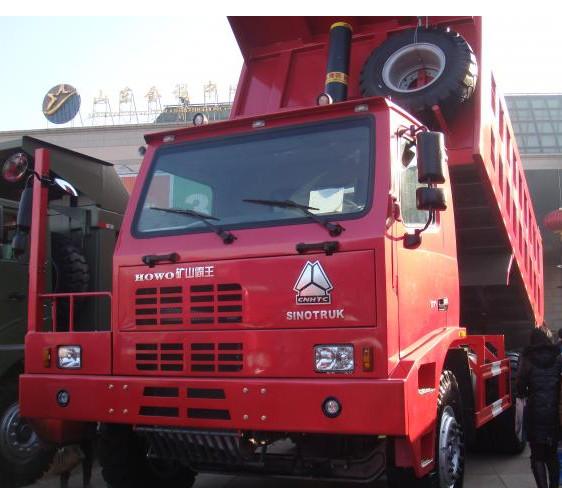 payload 50 tons HOWO 6x4 mining dump Trucks yellow or red color overloading Capacity