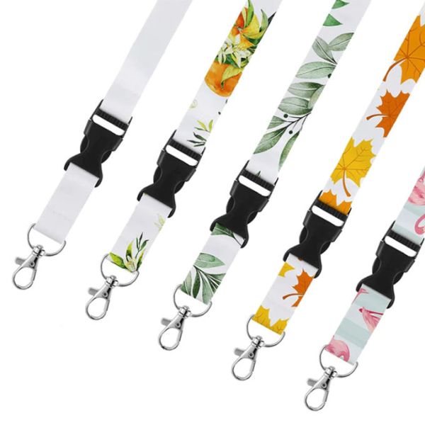 Blank Sublimation Lanyard With Safety Lock Breakaway Lanyard Custom Lanyards