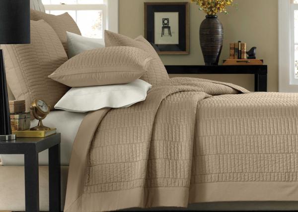 European Style Cotton Full Size Bed Quilt , Real Simple 3Pcs King Size Bed Quilts