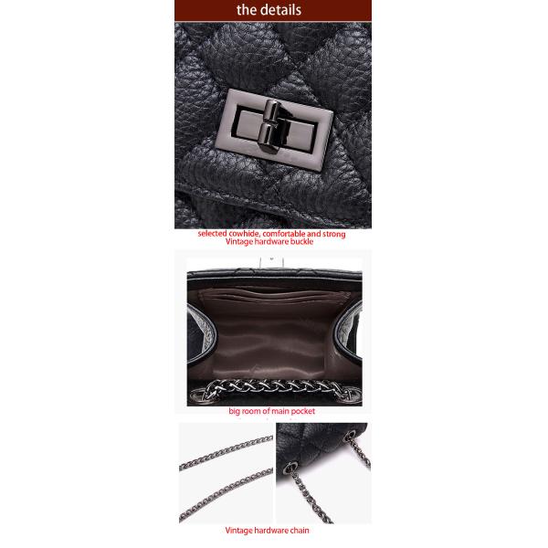 2019 new design a crossbody leather lady cell phone and chain small mini bags