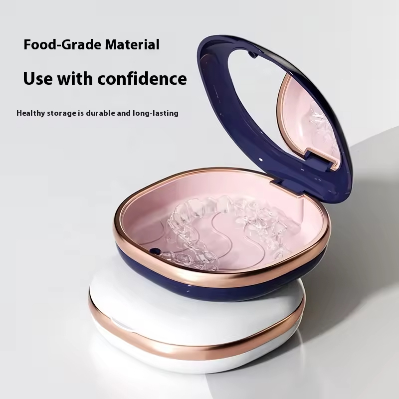 Customized Logo Eco-Friendly Desktop Storage Box Eco-Friendly Orthodontic Retainer Case Fashion Dental Braces Box