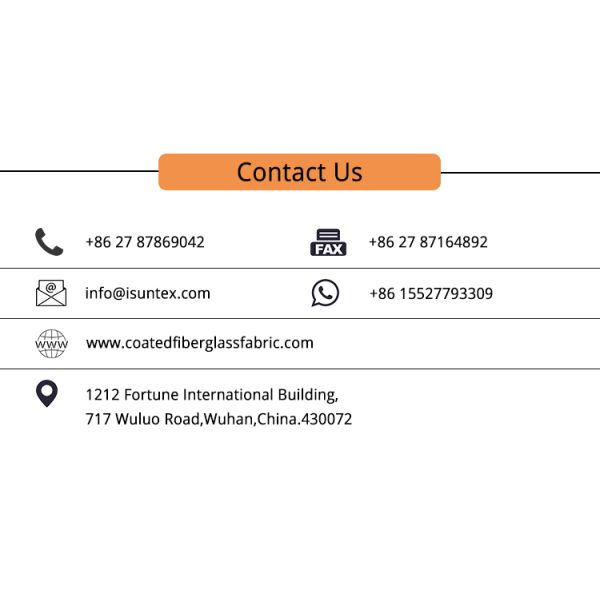 Fireproof Waterproof Polyurethane Coated Fiberglass Fabric with High Durability