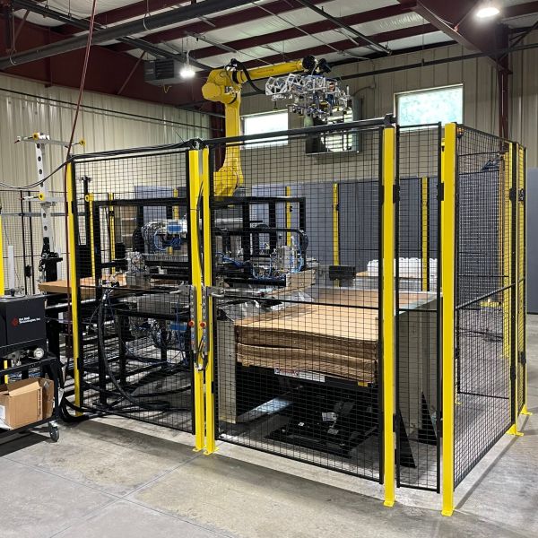 Robot Safety Fence Designed for Installation and Reconfiguration Supporting Dynamic Safety Requirements in Automated Factories