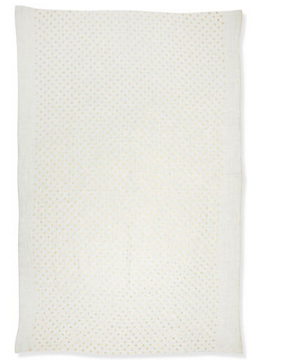Polka-Dot Metallic Wool Scarf