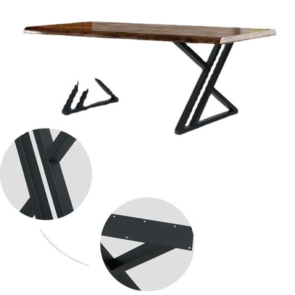 0.9mm Thickness Triangle Table Legs For Modern Stylish Kitchen Outdoor Furniture