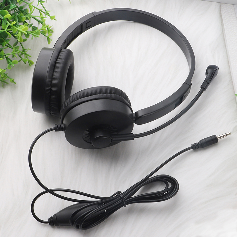 JTY- K3 Head mounted wired headphones with microphone and wired control USB/Type-C/3.5mm multi interface online course learning, customer service, computer headset support OEM/ODM customized products