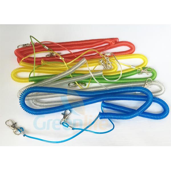 Steel Wire Core Spiral Fishing Pole Leash