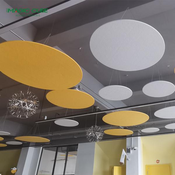Polyester Fiber PET Hanging Acoustic Baffles Modern Design Artistic Ceilings