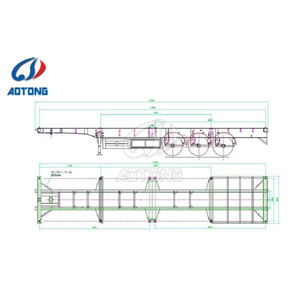 Профессиональный оптовый 3 оси 40ft контейнерный трейлер в Индии и Малайзии