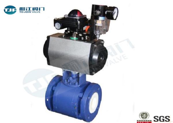 ASME B16.5 Flanged Ceramic Ball Valve Wear Resistant For Pulverized Coal