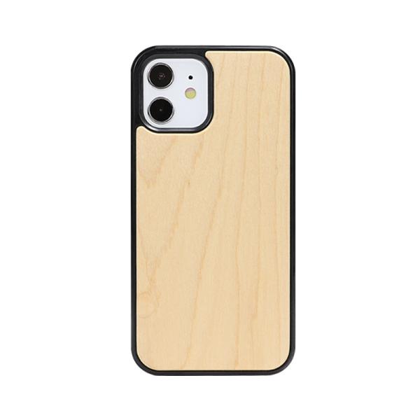 Couvercle de téléphone en bois Tpu de cerisier gravé pour Samsung