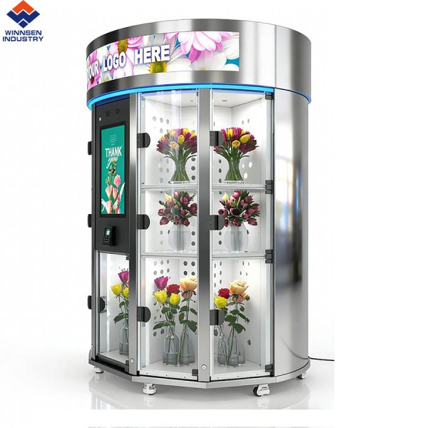 Winnsen Fresh Flower Vending Locker with Cooling, Humidifier Outdoor Rainproof Canopy