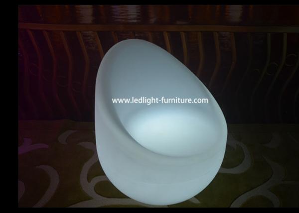 O ovo deu forma à cadeira da barra do diodo emissor de luz/interno elegantes ilumina acima cadeiras com 16 cores